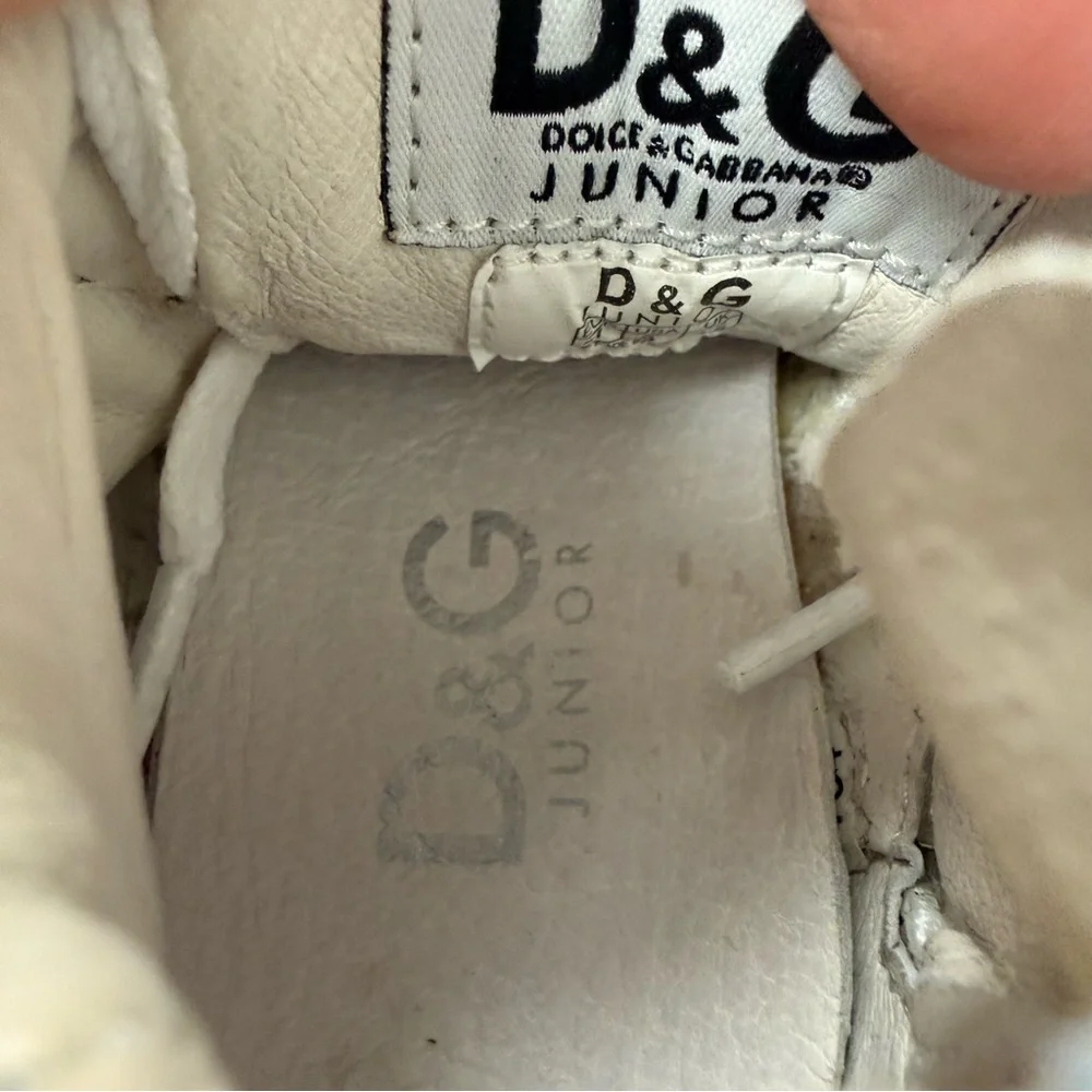 Dolce & Gabbana mid top white sneakers